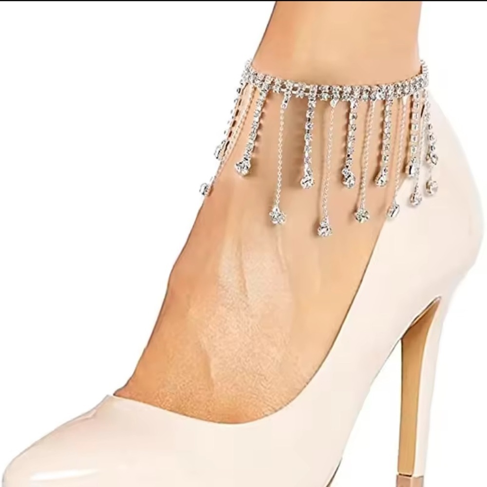 2pcs Boho Rhinestone Ankle Bracelet - Picture 6 of 6